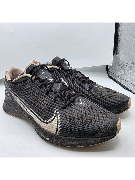 Nike Vapor Edge Turf Mens Size 12 Black White Football Training Shoes Running